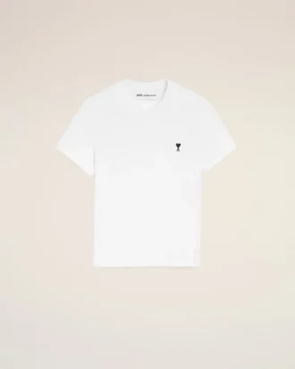 T-shirt court Ami de Coeur en coton blanc