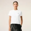 T-shirt court Ami de Coeur en coton blanc