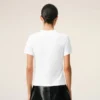 T-shirt court Ami de Coeur en coton blanc
