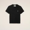 T-shirt court Ami de Coeur en coton noir