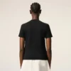 T-shirt court Ami de Coeur en coton noir