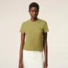 T-shirt court Ami de Coeur en coton vert