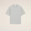 T-shirt en coton gris avec motif « Ami de Coeur » en relief