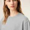 T-shirt en coton gris avec motif « Ami de Coeur » en relief
