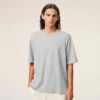 T-shirt en coton gris avec motif « Ami de Coeur » en relief
