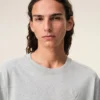 T-shirt en coton gris avec motif « Ami de Coeur » en relief