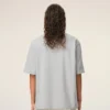 T-shirt en coton gris avec motif « Ami de Coeur » en relief