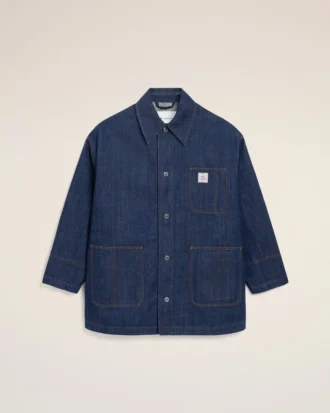 Veste de travail Ami Paris Heritage Label en coton bleu