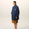 Veste de travail Ami Paris Heritage Label en coton bleu