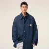 Veste de travail Ami Paris Heritage Label en coton bleu