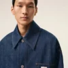 Veste de travail Ami Paris Heritage Label en coton bleu