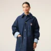Veste de travail Ami Paris Heritage Label en coton bleu