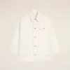 Veste de travail en coton blanc
