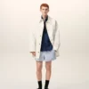 Veste de travail en coton blanc
