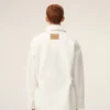 Veste de travail en coton blanc