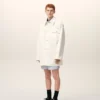Veste de travail en coton blanc