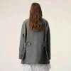 Veste de travail en laine vierge grise