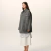 Veste de travail en laine vierge grise