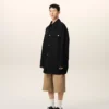 Veste de travail en laine vierge noire