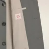 Veste droite à double boutonnage en laine vierge grise