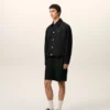 Veste en nylon noir Ami de Coeur à boutons-pression