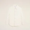 Veste matelassée boutonnée en nylon blanc