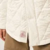 Veste matelassée boutonnée en nylon blanc