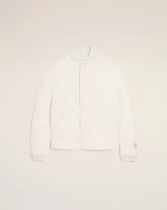 Veste matelassée en nylon blanc