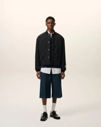 Veste matelassée en nylon noir