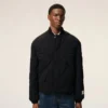 Veste matelassée en nylon noir