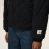 Veste matelassée en nylon noir