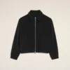 Veste matelassée zippée Ami de Coeur en coton noir