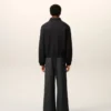 Veste matelassée zippée Ami de Coeur en coton noir