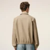 Veste zippée Ami De Cœur en coton beige