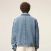 Veste zippée Ami de Coeur en coton bleu contrasté