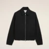 Veste zippée Ami De Cœur en coton noir
