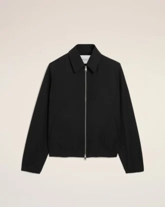 Veste zippée Ami De Cœur en coton noir