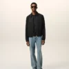 Veste zippée Ami De Cœur en coton noir