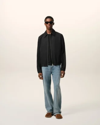 Veste zippée Ami De Cœur en coton noir