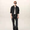 Veste zippée Tonal Ami de Coeur en coton noir ton sur ton