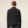 Veste zippée Tonal Ami de Coeur en coton noir ton sur ton